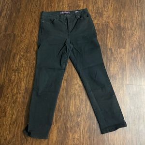 Gloria Vanderbilt Straight Leg Black Jeans